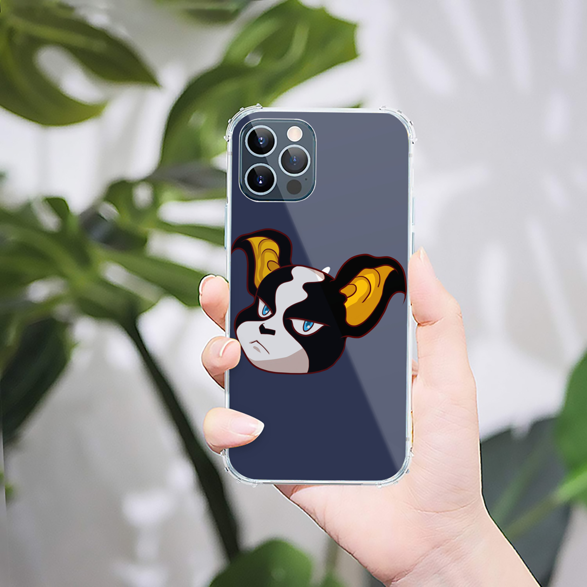 （画像用） ジョジョの奇妙な冒険 イギー JoJo's Bizarre Adventure Iggy 【iPhone 12シリーズ対応】透明スマホケース（クリアソフトケース）